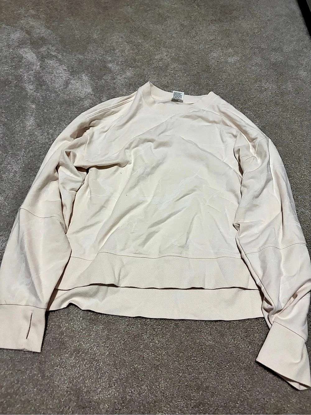 All in Motion Crew Cream Long Sleeve Sweatshirt